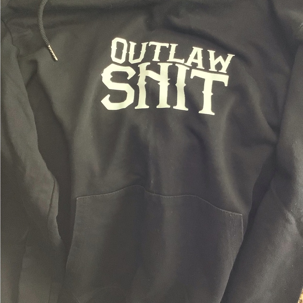 Outlaw Black Graphic Hoodie